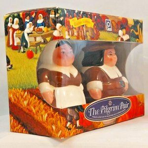 New The Pilgrim Pair Encore Edition Publix Salt & Pepper Shakers 2001 NIB